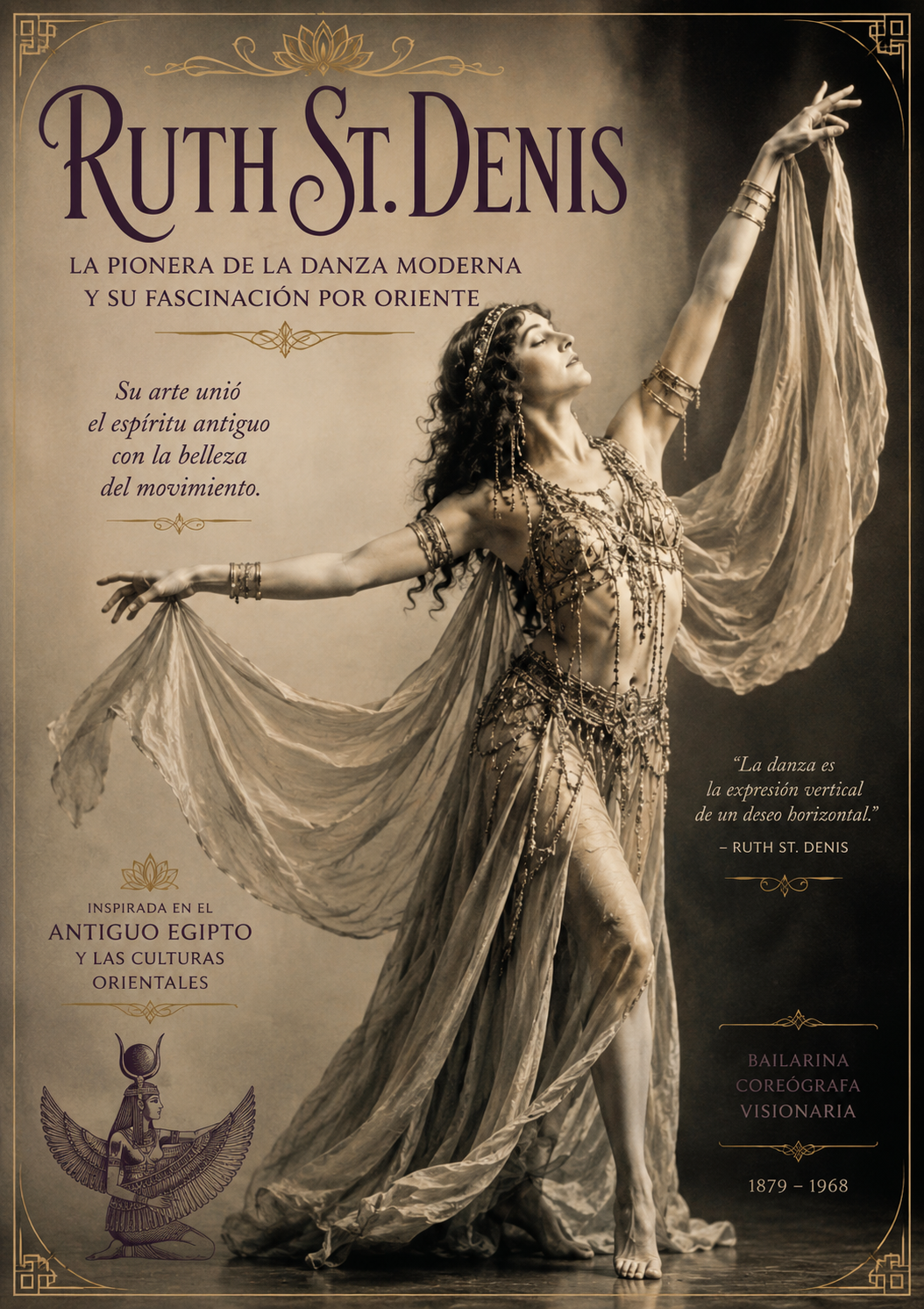 TALLER DANZA ESTILO RUTH ST DENIS DE KARINA DE LA ROSA